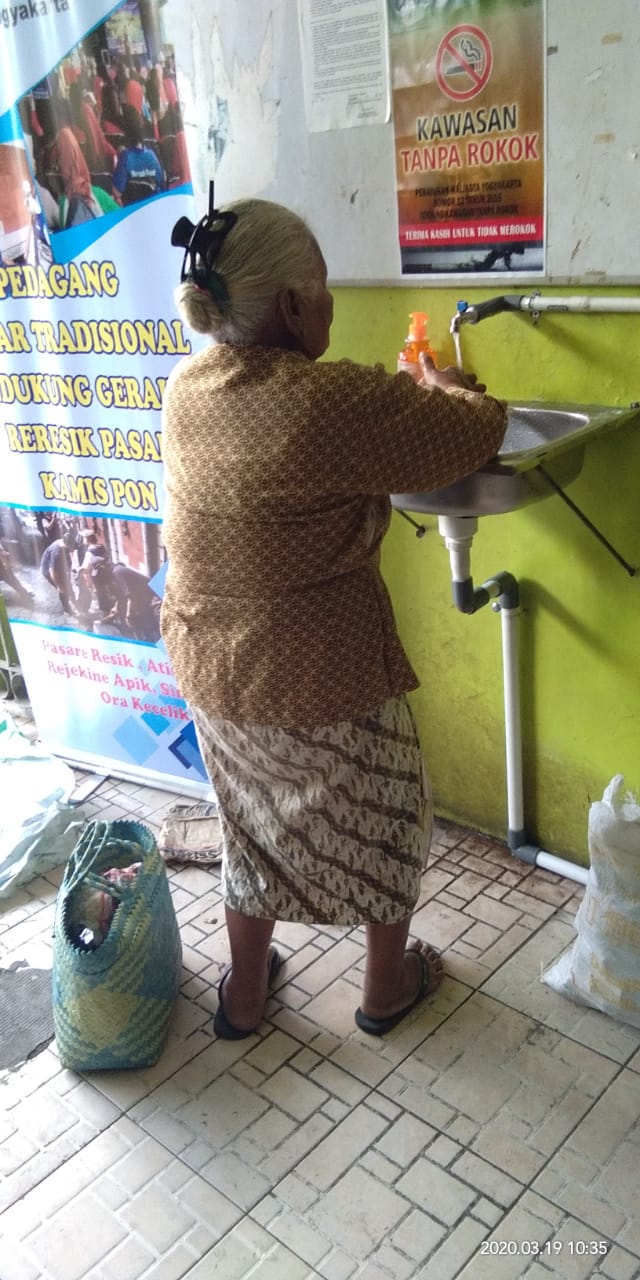 Disperindag Kota Yogyakarta Upayakan Pencegahan Virus Corona di Pasar