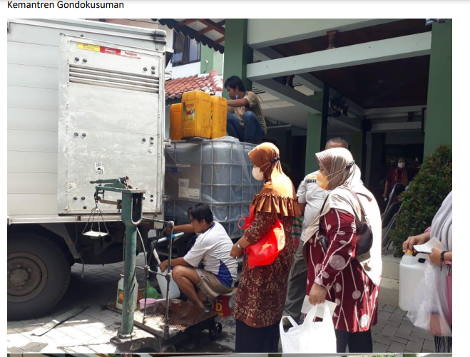 Operasi Pasar Minyak Goreng Curah di Kemantren Kota  Yogyakarta