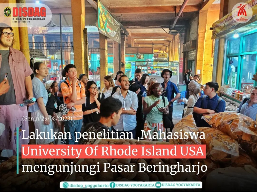 Lakukan Penelitian Mahasiswa Univercity Of Rhode Island USA Kunjungi Pasar Beringharjo