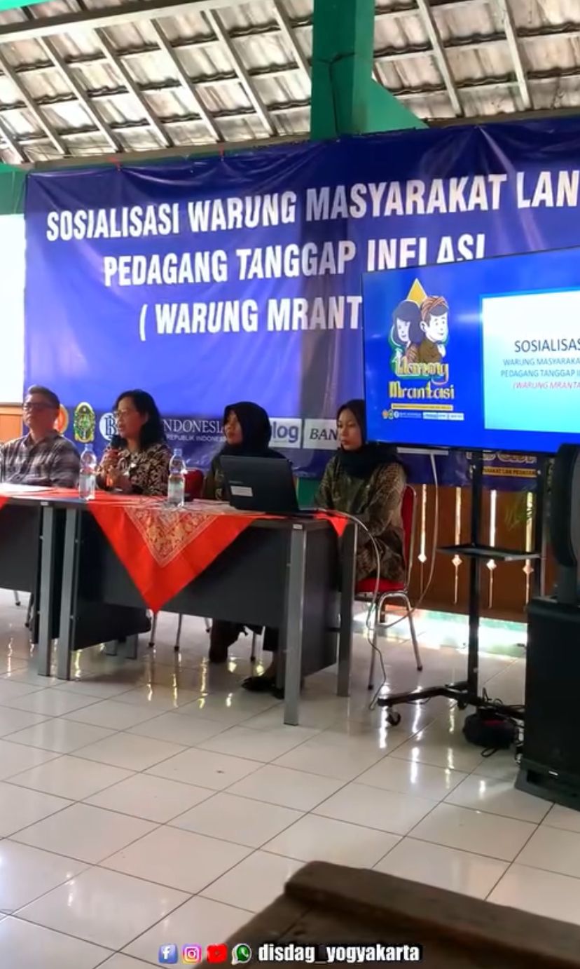 Acara Sosialisasi Warung Masyarakat Lan Pedagang Tanggap Inflansi(WARUNG MRANTASI)