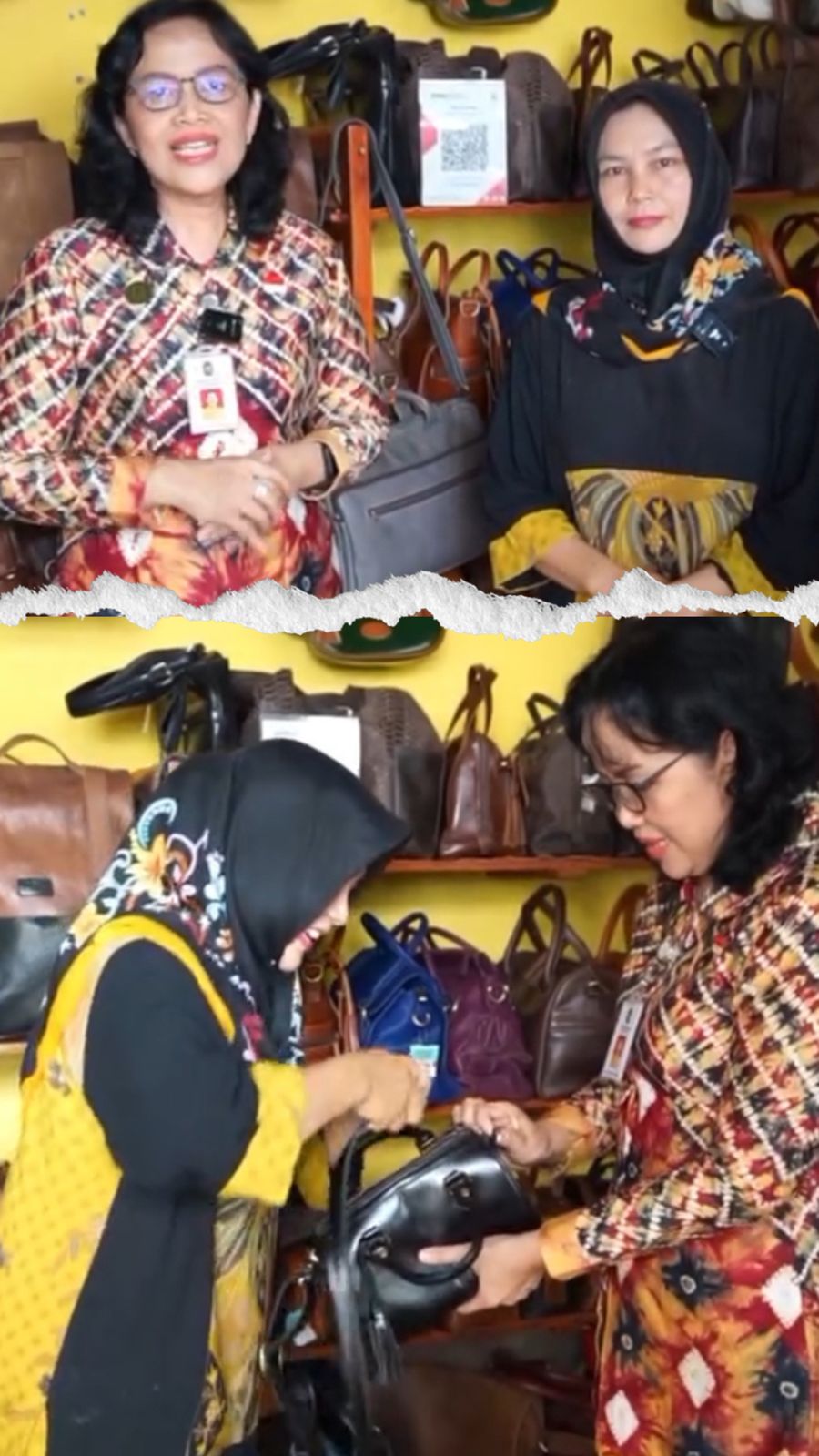 Mengunjungi UKM Binaan Dinas  Perdagangan Yogyakarta(Shen Leather)