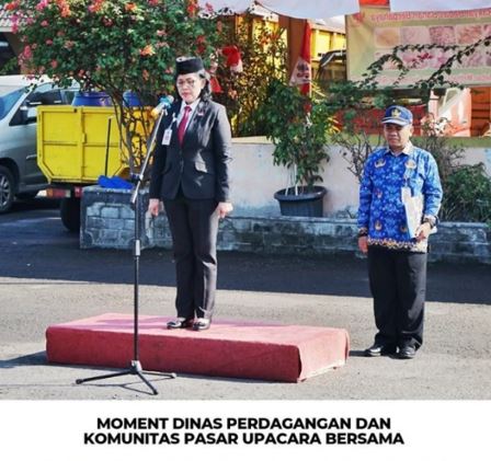 Dinas Perdagangan Kota Yogyakarta mengadakan upacara bendera dalam rangka HUT RI ke 79